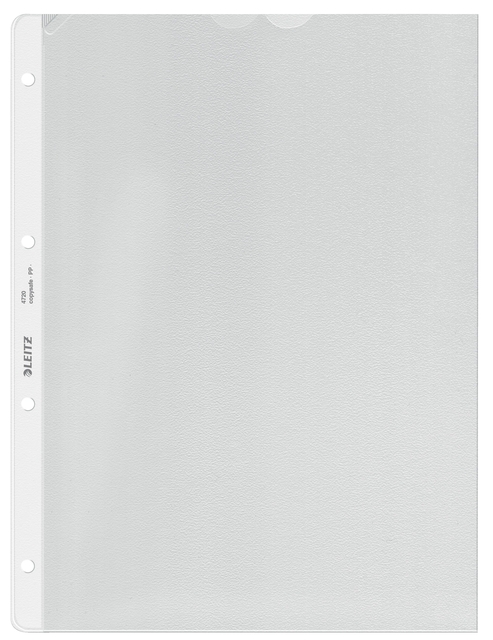 Showtas Leitz Premium copy safe 0.13mm 4-gaats PP A4 transparant 100 stuks Showtas Leitz Premium copy safe 0.13mm 4-gaats PP A4 transparant 100 stuks