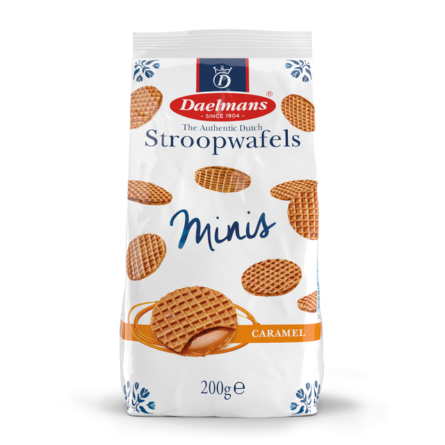 stroopwafels, minis, caramel, wafels, 200g
