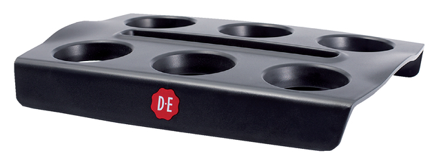Bekerplateau Douwe Egberts voor 6 bekers zwart Bekerplateau Douwe Egberts voor 6 bekers zwart