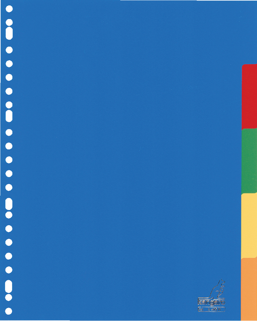 Tabbladen Kangaro 23-gaats A405M 5-delig assorti PP Tabbladen Kangaro 23-gaats A405M 5-delig assorti PP