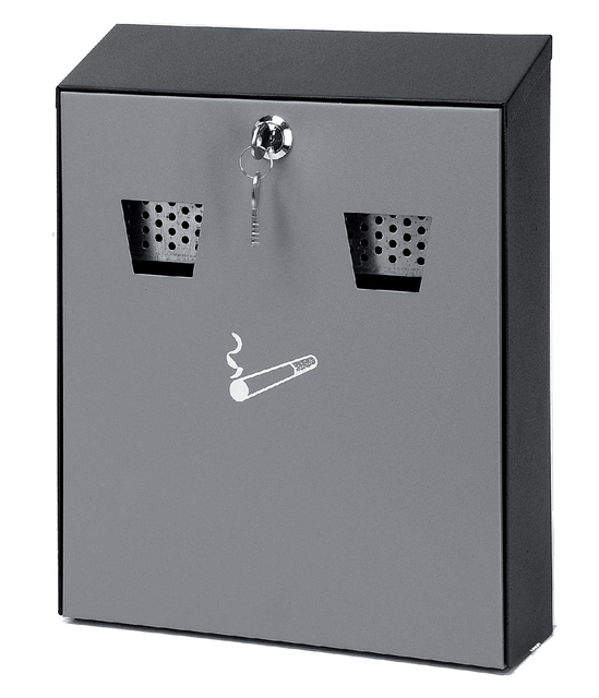 Wandasbak met binnenemmer zwart/grijs Wandasbak met binnenemmer zwart/grijs