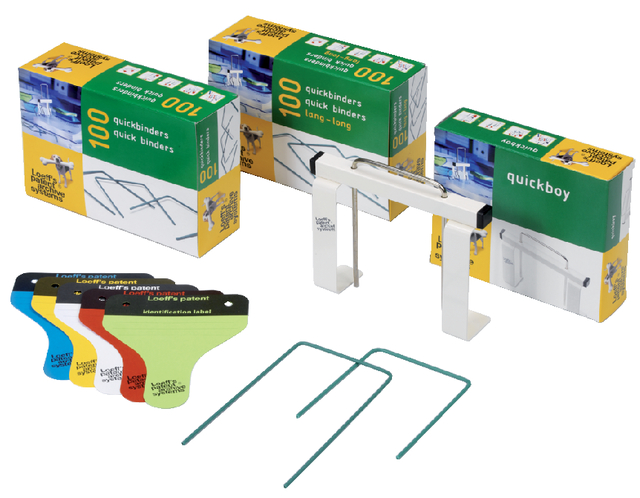 Bundelbeugel Loeff's 1215 Quickbinder 100mm groen 100 stuks