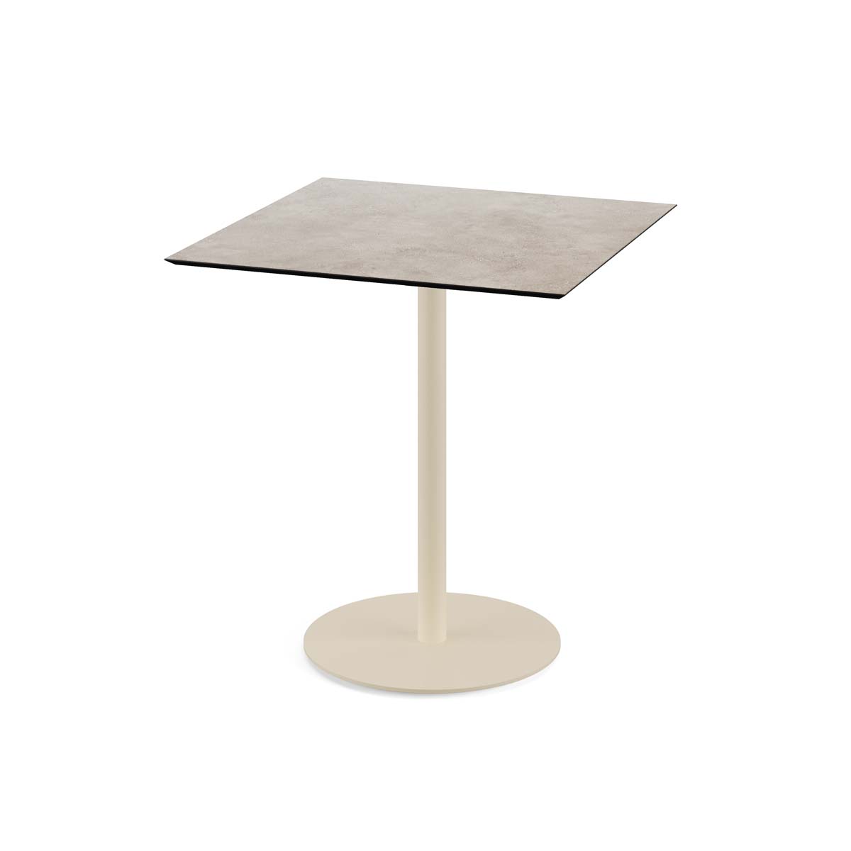 Urban Terrastafel zand frame + Moonstone HPL 70x70 cm