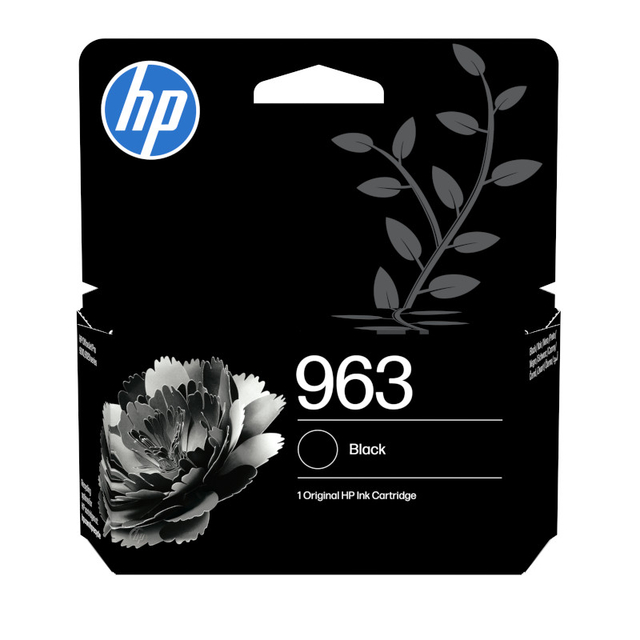 inktcartridge, zwart, HP-963, inktcartridge, origineel