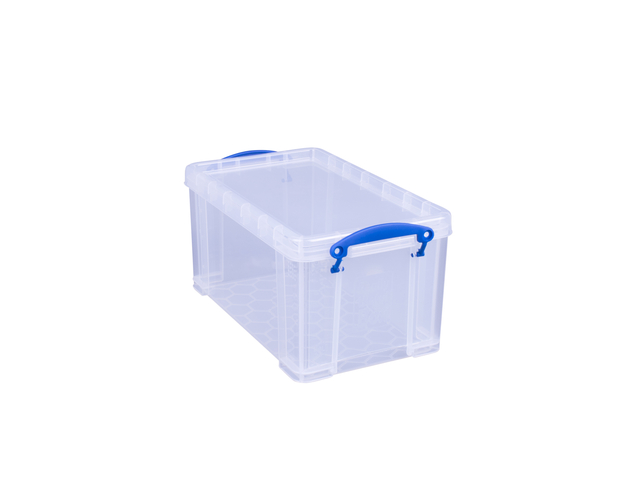 Opbergbox Really Useful 8 liter 340x200x175mm transparant wit Opbergbox Really Useful 8 liter 340x200x175mm transparant wit