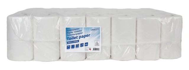 Toiletpapier Cleaninq 3-laags 250vel wit Toiletpapier Cleaninq 3-laags 250vel wit