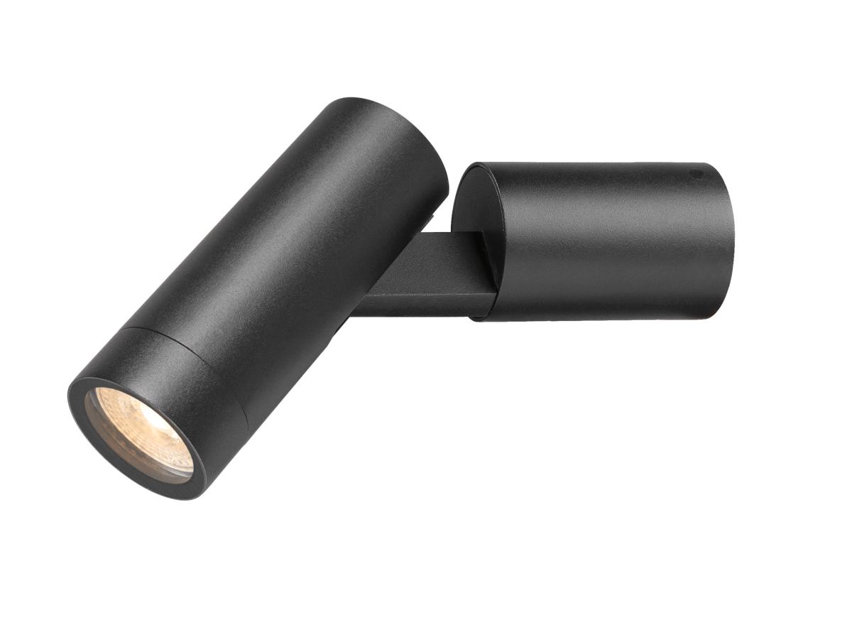 spotlights, wandlamp, zwart, verstelbaar, cilinder