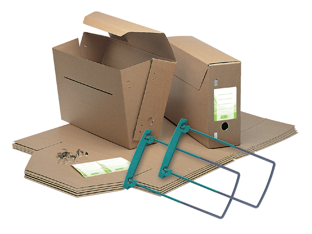 Gemeentearchiefdoos JalemaClipex folio 370x265x115mm bruin Gemeentearchiefdoos JalemaClipex folio 370x265x115mm bruin