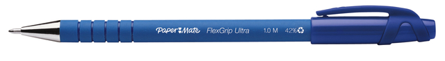 Balpen Paper Mate Flexgrip Ultra stick medium blauw Balpen Paper Mate Flexgrip Ultra stick medium blauw