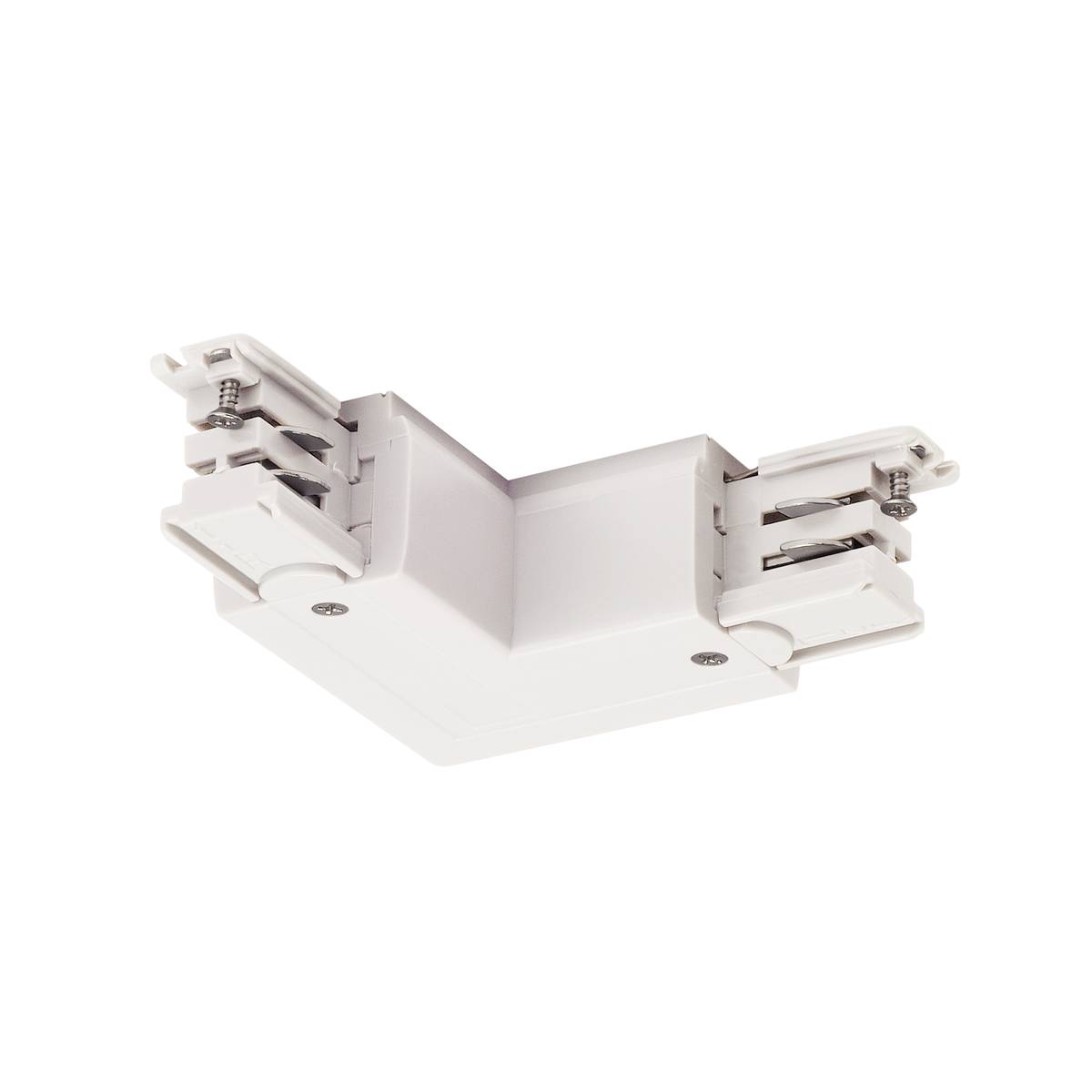 L-verbinder S-TRACK 3F-rail aarde L-versie wit