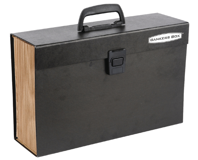 Sorteerkoffer Bankers Box Handifile 19-vaks zwart Sorteerkoffer Bankers Box Handifile 19-vaks zwart