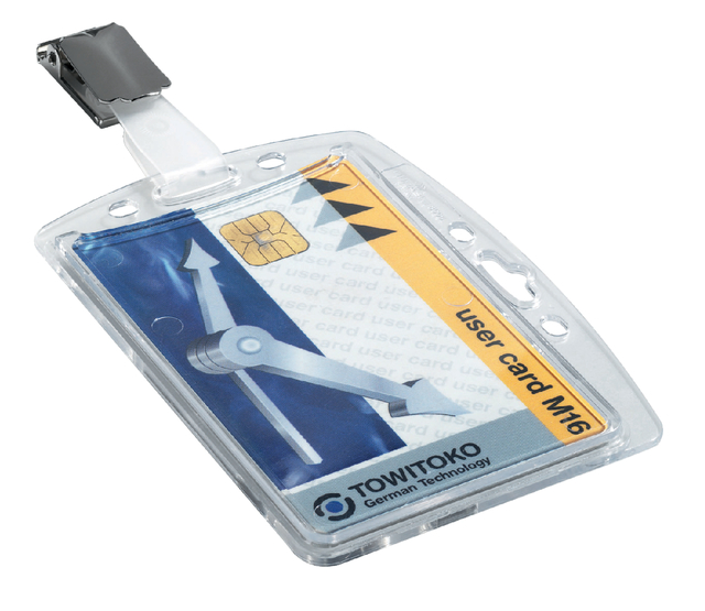 Veiligheidspashouder Durable 8005 dicht met clip 54x85mm Veiligheidspashouder Durable 8005 dicht met clip 54x85mm