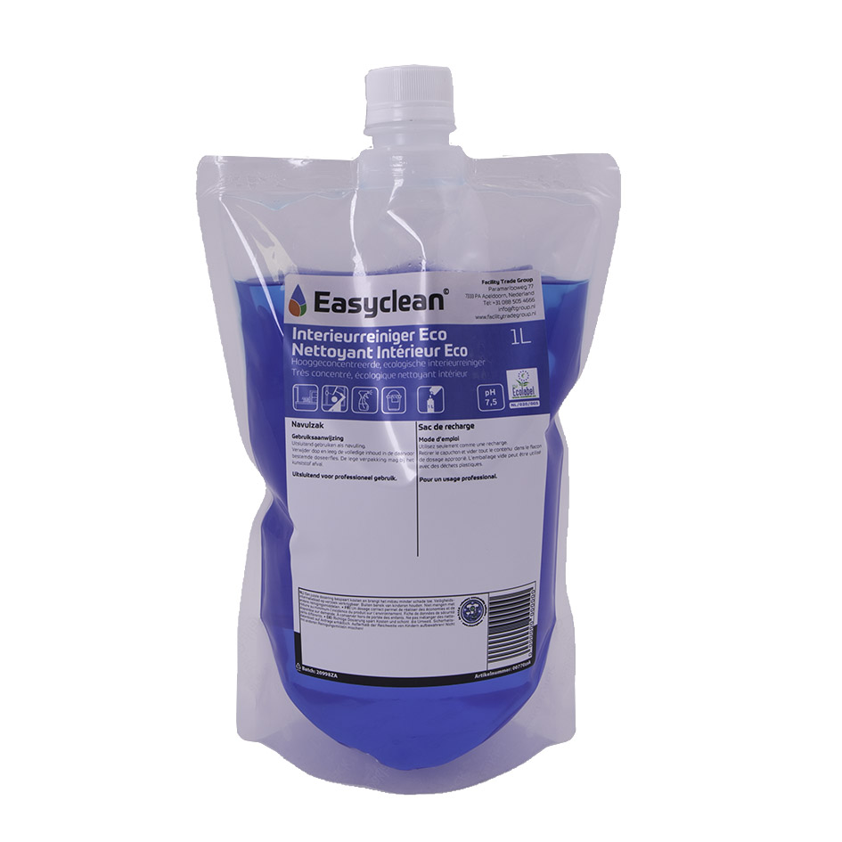 Easyclean Interieurreiniger Eco hoogconc. navulzak 1 liter