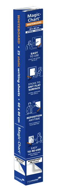Magic-Chart Legamaster Whiteboard 600x800mm wit 25 vel