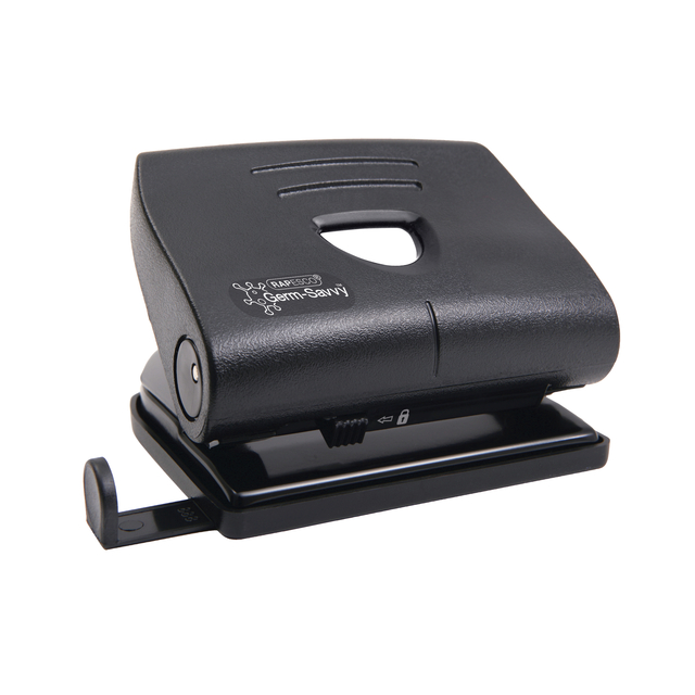 Perforator Rapesco Germ-Savvy Heavy Duty 820-P antibacterieel 2-gaats zwart