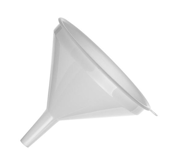 EMGA Trechter kunststof wit 22cm