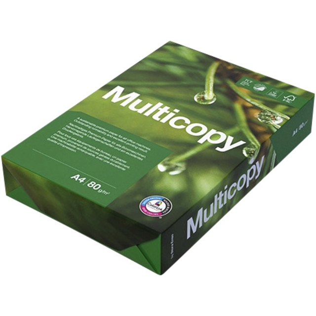 Kopieerpapier Multicopy A4 80gr 4-gaats wit 500 vel Kopieerpapier Multicopy A4 80gr 4-gaats wit 500 vel