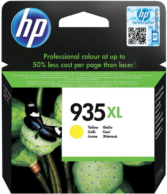 Inktcartridge HP C2P26AE 935XL geel Inktcartridge HP C2P26AE 935XL geel