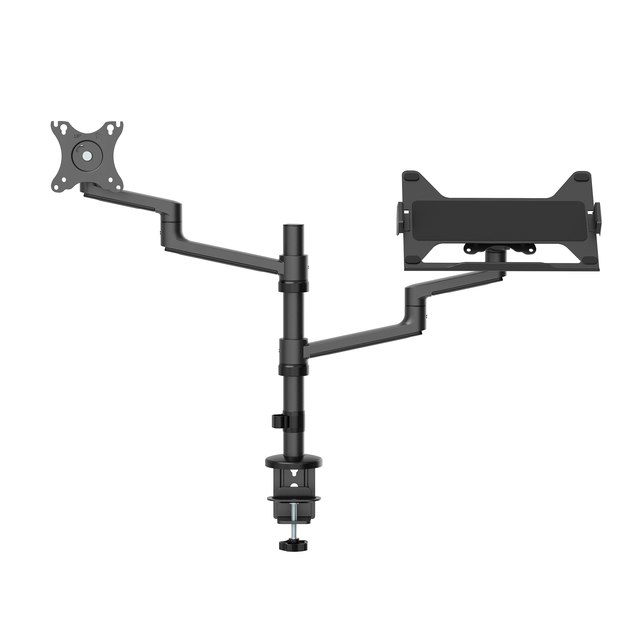 Monitorarm + laptophouder Neomounts NEXT DS20 17-27'' zwart Monitorarm + laptophouder Neomounts NEXT DS20 17-27'' zwart