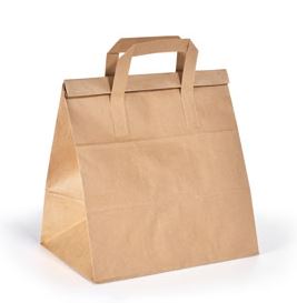Bag fold bag paper brown inchmediuminch 240x170x290mm 250 stuks