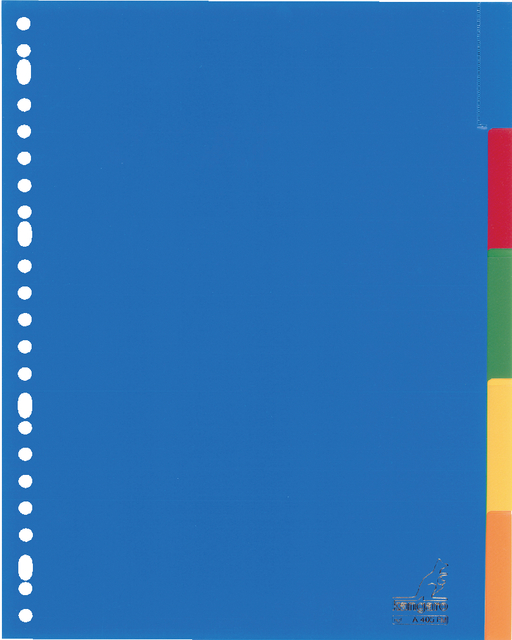 Tabbladen Kangaro 23-gaats A405FM 5-delig + venster assorti PP Tabbladen Kangaro 23-gaats A405FM 5-delig + venster assorti PP