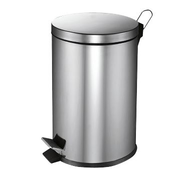 Pedaalemmer 20 ltr RVS