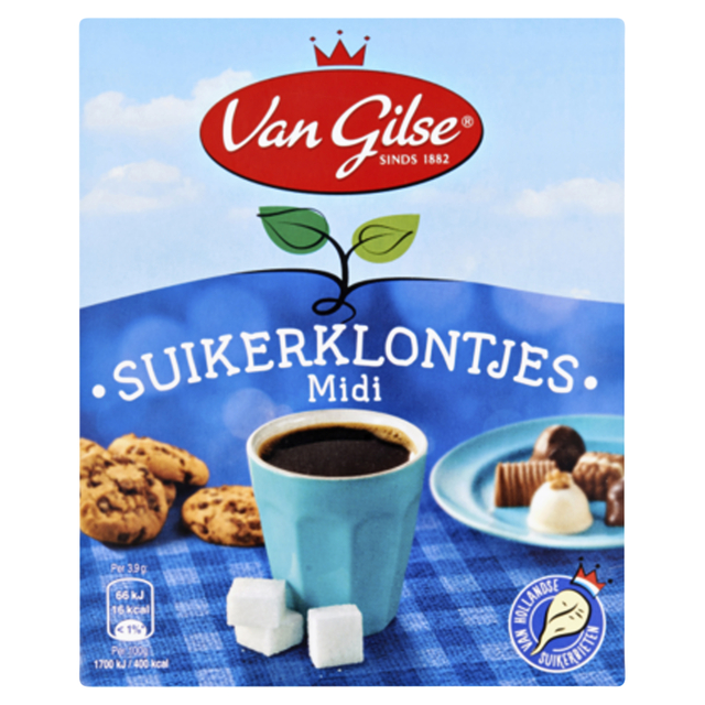 Suikerklontjes Van Gilse Midi 750gram Suikerklontjes Van Gilse Midi 750gram