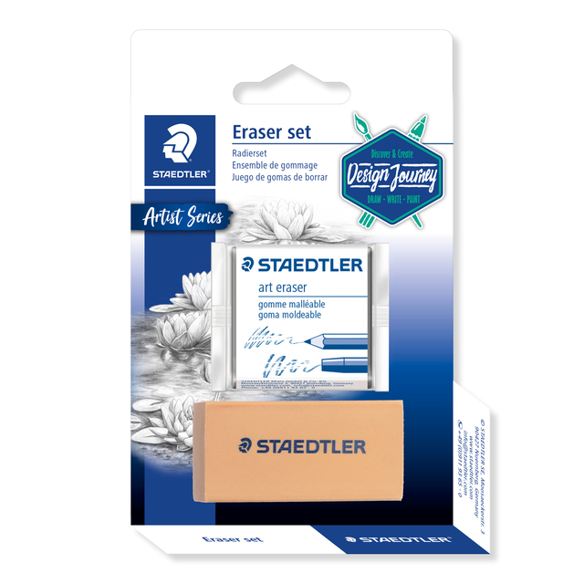 eraser set, art eraser, gomme malleable, Staedtler, design journey