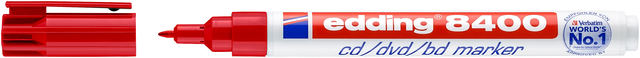 Cd marker edding 8400 rond 0.5-1.0mm rood Cd marker edding 8400 rond 0.5-1.0mm rood