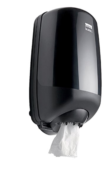 Satino Black Poetsroldispenser mini zwart