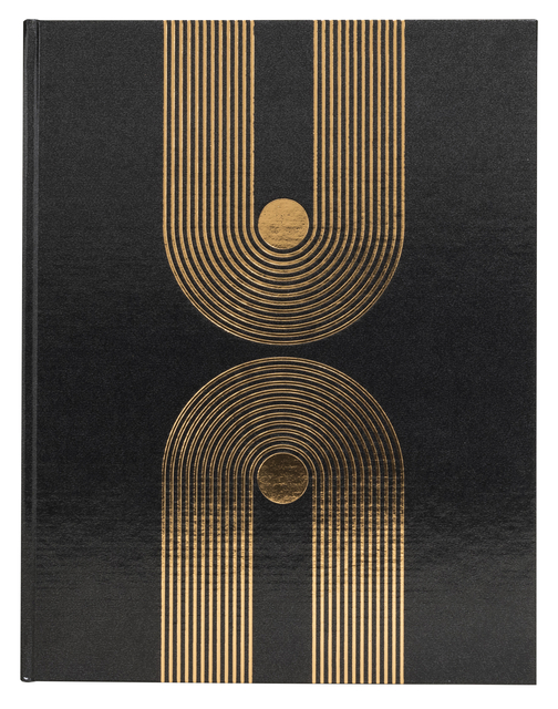 Gastenboek Exacompta Graphik 270x220mm blanco zwart Gastenboek Exacompta Graphik 270x220mm blanco zwart