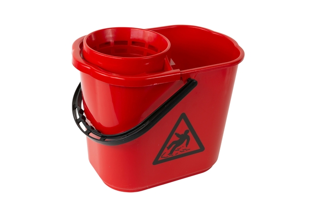 Mopemmer spaans Cleaninq met korf 12L rood Mopemmer spaans Cleaninq met korf 12L rood