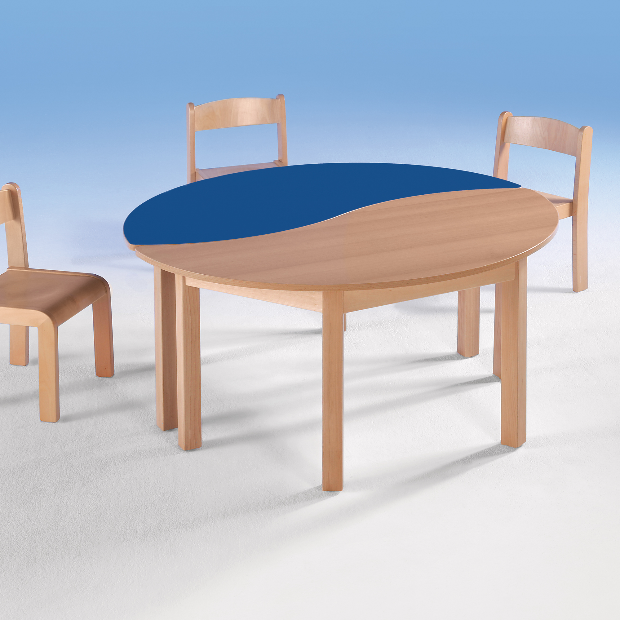 Swing-It WOODY halfronde golftafel Schooltafel