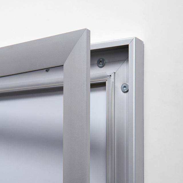 Vitrinebord Quantore luxe 8x A4 zilver