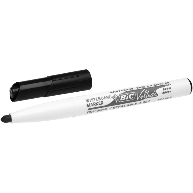 Whiteboardmarker Bic Velleda 1741 rond medium zwart Whiteboardmarker Bic Velleda 1741 rond medium zwart