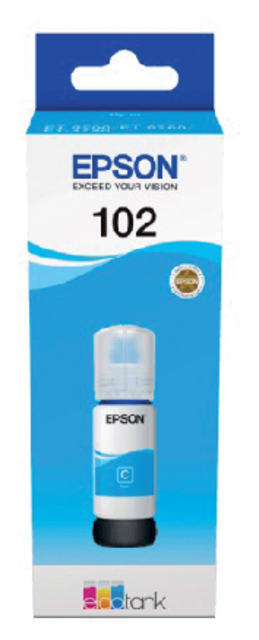 Navulinkt Epson 102 T03R2 blauw Navulinkt Epson 102 T03R2 blauw