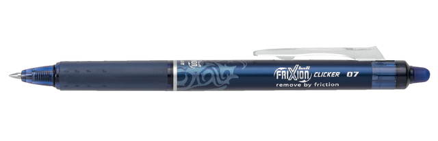Rollerpen PILOT friXion clicker medium blauwzwart Rollerpen PILOT friXion clicker medium blauwzwart