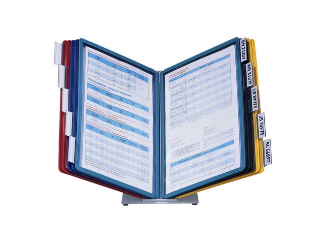 Bureaustandaard Durable Vario met 10-tassen A4 assorti Bureaustandaard Durable Vario met 10-tassen A4 assorti