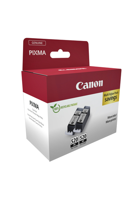 Inktcartridge Canon PGI-520 zwart 2x