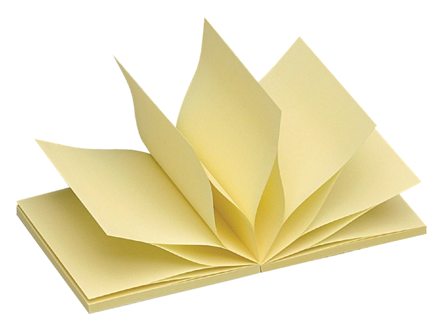 Memoblok Quantore Z-Note 76x76mm geel Memoblok Quantore Z-Note 76x76mm geel