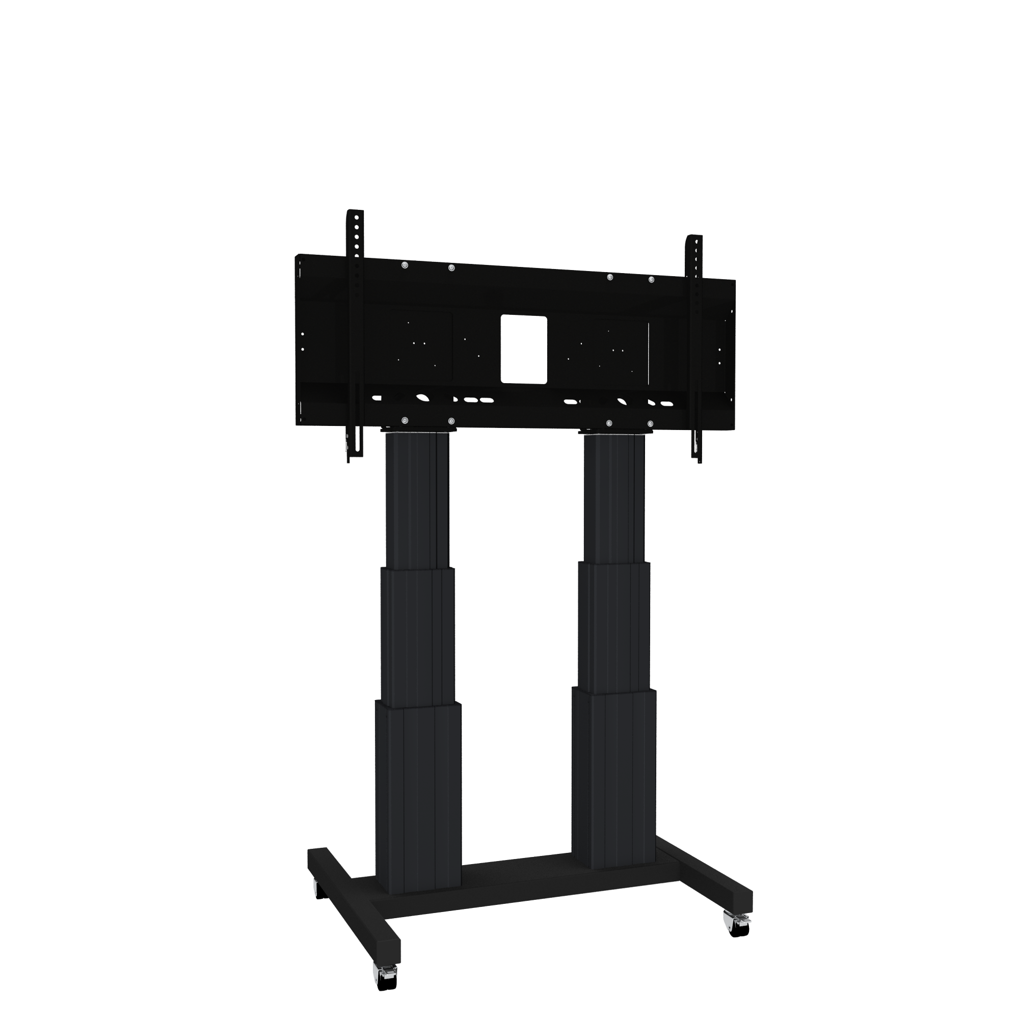 Elektrisch in hoogte verstelbare heavy duty XL tv-trolley, verrijdbaar monitorstatief met 70 cm slag Elektrisch in hoogte verstelbare heavy duty XL tv-trolley, verrijdbaar monitorstatief met 70 cm slag