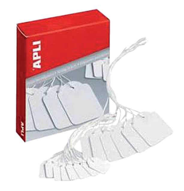 Label Apli karton nr 388 15x24mm wit 1000 stuks