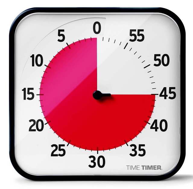 timer, kijkklok, tijdsaanduiding, rood, minuutenkleur