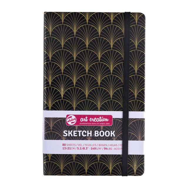 Schetsboek Talens Art Creation 80 witte vellen 140gr 130x210mm art deco Schetsboek Talens Art Creation 80 witte vellen 140gr 130x210mm art deco
