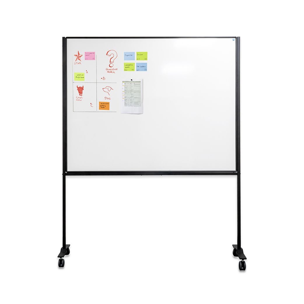 Verrijdbaar Work Board, emailstaal wit - 120x150 cm Verrijdbaar Work Board, emailstaal wit - 120x150 cm