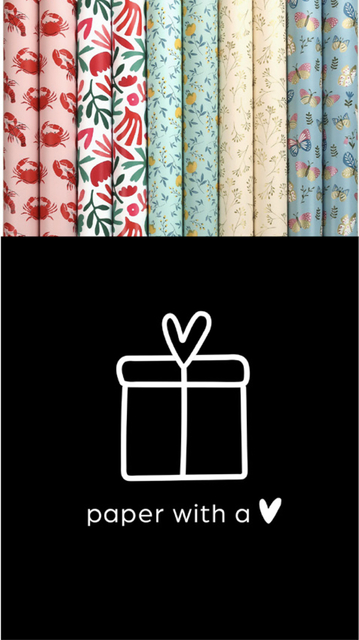 Inpakpapier Lovely nature 200x70cm assorti Inpakpapier Lovely nature 200x70cm assorti