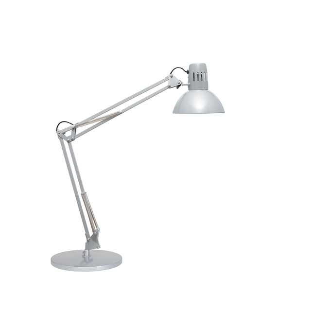 Bureaulamp MAUL Study voet excl.LED lamp E27 zilver Bureaulamp MAUL Study voet excl.LED lamp E27 zilver