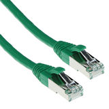 ACT Groene 25 meter SFTP CAT6A patchkabel snagless met RJ45 connectoren