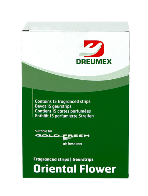 Luchtverfrisser Dreumex Gold Fresh Oriental Flower 15 strips Luchtverfrisser Dreumex Gold Fresh Oriental Flower 15 strips