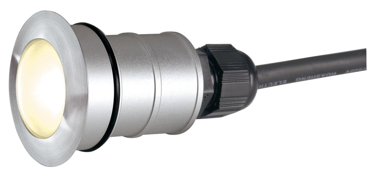 LED, inbouwspot, zilver, dimbaar, kabel